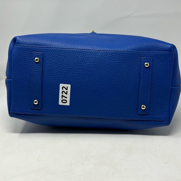 NWT Dooney & Bourke Blue Logo Lock Sack Shoulder Bag w/extra key ring accessory - Picture 5 of 16